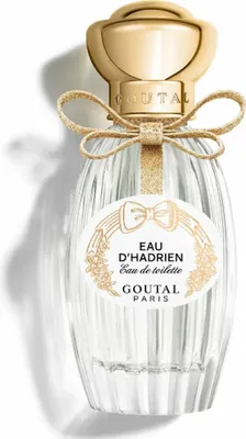 A clear, professional studio shot of a Goutal Paris Eau D'Hadrien Eau De Toilette spray bottle.