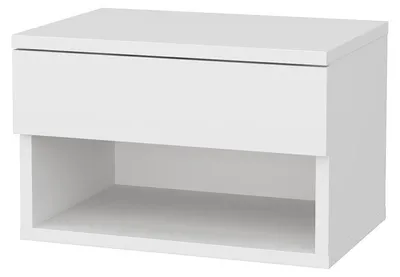 Obrázek produktu pro Noční stolek "Jamot" z dřeva - 45 x 29 x 32 cm - bílý