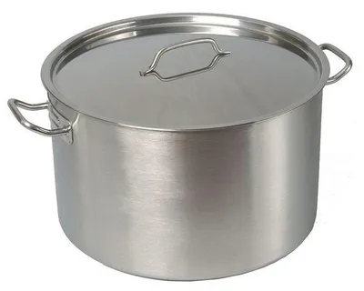 Produktbild von Ø40cm Großraumtopf Profi-Line 31l aus Edelstahl mit Deckel