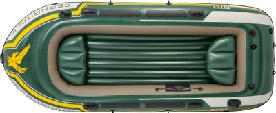 Zdjęcie produktu dla Intex Seahawk 4, Podróże / Rekreacja, Dmuchany ponton, Czarny, Zielony, Żółty, PCW, 4 os., 480 kg
