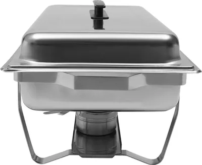 Produktbild von Chafing Dish Buffetwärmer - Warmhaltebehälter - Fassungsvermögen 8 Liter - Edelstahl - Für Buffet/Catering - Silber