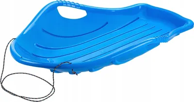 Produktbild von Kinderschlitten - Kunststoffschlitten - Robuste Konstruktion - Leicht - Für Rodelhang - Blau