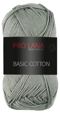 Produktbild von Pro Lana Basic Baumwolle 50g (95) mittelgrau