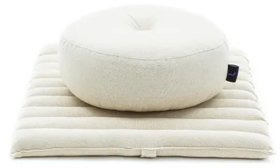 Produktbild von Leewadee Kompaktes Zafu & Zabuton Meditationsset 50 x 50 cm Kapok