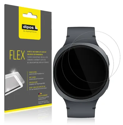 Image de 2x Film de protection d'écran pour Samsung Galaxy Watch8 40mm, recouvre 100% de l'écran, dipos Flex