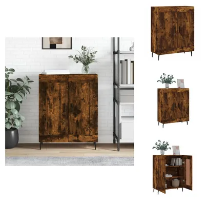 Productafbeelding van vidaXL Dressoir, gerookt eikenfineer, 69,5 x 34 x 90 cm, houtvezel - Dressoirs