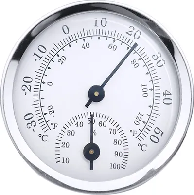 Produktbild von Mini Runde Wandbehang Analog Thermometer Hygrometer Temperatur Luftfeuchtigkeitsmesser