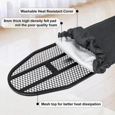 Productafbeelding van Famanu opvouwbaar strijkplank - ruimtebesparend - 1 stuk - 100% wasbaar materiaal - 31 cm x 91,5 cm
