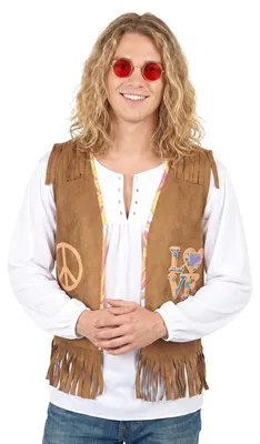 Obrázok produktu pre Hippie vesta pre mužov hnedá M / L