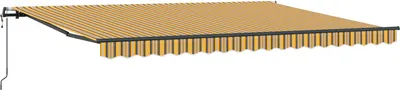 Produktbild von Einziehbare Markise Mehrfarbig 450 x 350 cm Stoff und Aluminium