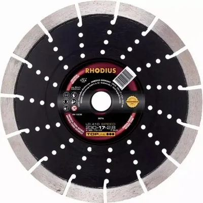 Image de Rhodius 303713 LD410 SPEED Diamond cutting disc Diameter 125 mm Bore diameter 22.23 mm Natural stone 1 pc(s)