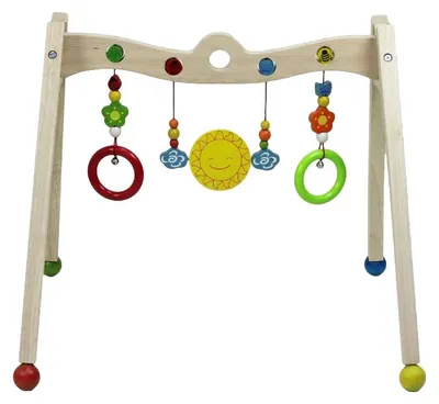 Produktbild von Johntoy Holz-Babygym Activity Baby Spielzeug Mehrfarbig