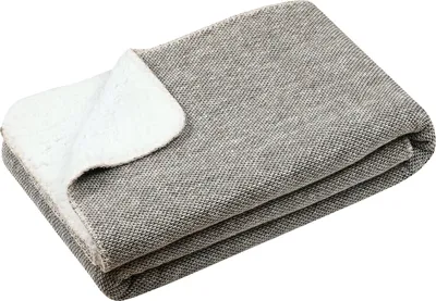 Produktbild von Strickdecke mit Sherpa-Futter