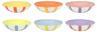 Produktbild von MPLco Keramik Tiefe Teller 6er Set Bunt 21 cm