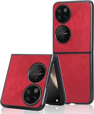 Immagine prodotto di Custodia König Design compatibile con Huawei P50 Pocket, in plastica morbida, custodia per cellulare, colore rosso