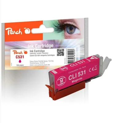 Produktbild von Peach Patrone Canon CLI-531, 6121B002 magenta kompatibel