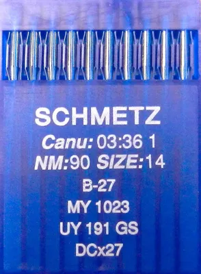 Nähmaschinennadeln B-27, 10 Stück, Industrie, Stärke 90/14