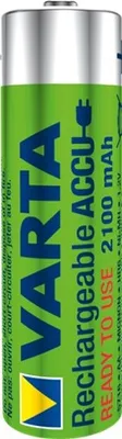 Produktbild von Varta AA 2100 mAh, Wiederaufladbarer Akku, AA, Nickel-Metallhydrid (NiMH), 1,2 V, 2 Stück(e), 2100 mAh