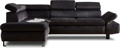 Produktbild von Best Mobilier Nairobi, Ecksofa, Grau, 5 Sitz(e), Nairobi, Samt, Metall