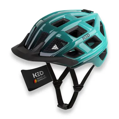 Produktbild von KED Crom Fahrradhelm Für Mountainbike, Trekking Und Alltag Mit LED Rücklicht, FIDLOCK, Farbe: mint-black glossy Größe: 52-58 (M)