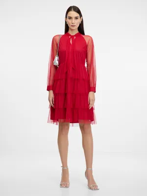 Produktbild von Orsay Rotes knielanges Damenkleid 40