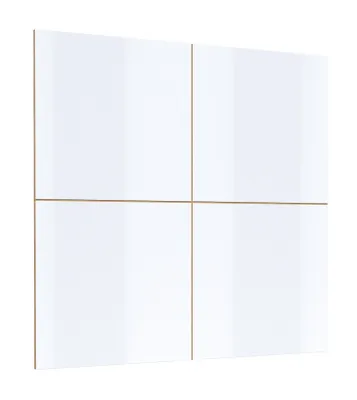 Image de Panneau mural sous TV SYLWIA – blanc brillant