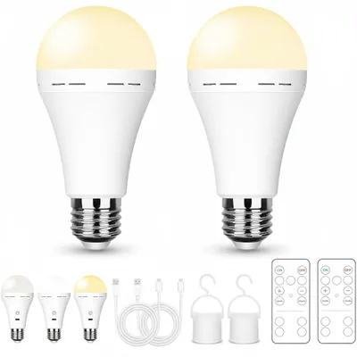 Imagen del producto de Lámpara LED recargable para interiores y exteriores - 3 colores de luz