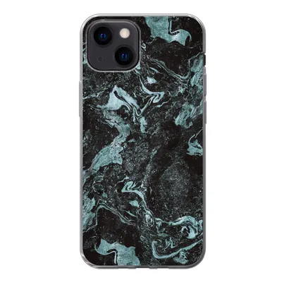Produktbild von MuchoWow® Handyhülle Schutzhülle Hülle für iPhone 13 mini Naturstein - Blau - Stein Silikon Softcase Handy Hülle - Softcase