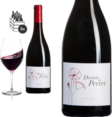 Produktbild von 6er Karton 2021 Languedoc Rouge Devois de Perret von Cellier du Pic - Rotwein