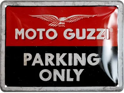 Produktbild von Nostalgic-Art - Blechschild 15x20 cm - Moto Guzzi - Moto Guzzi - Parking Only