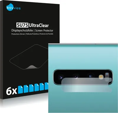 Produktbild von 6x Für Samsung Galaxy S10 Plus (NUR Kameraschutz) Schutzfolie Savvies Displayschutz Display Schutz Folie Klar Transparent