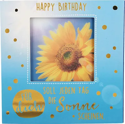 Produktbild von 3D Klappkarte mit Musik und Licht Motiv 22 - Happy Birthday Für dich soll jeden Tag.. - 3 LR54/L1130 Alkali-Mangan Batterien enthalten - Depesche
