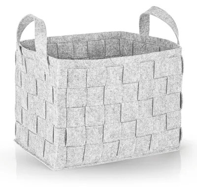 Immagine prodotto di N8WERK Borsa portaoggetti in feltro L - 40 x 30 x 30 cm - Grigio chiaro