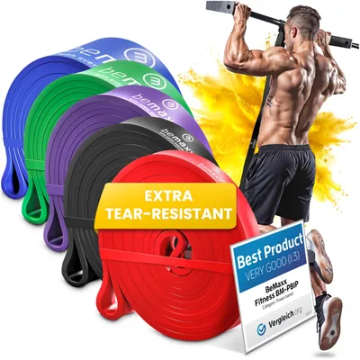 Immagine prodotto di Solidchoice - Set di 5 elastici di resistenza per fitness e allenamento