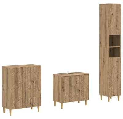 Produktbild von 3-teiliges Badezimmer-Schranksystem DELFT Artisan-Eiche