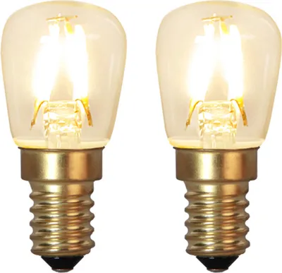 LED Leuchtmittel GLOW 2er Pack - E14 - 1,3W - warmweiss 2100K - 90lm - dimmbar