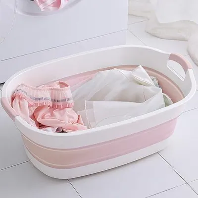 Produktbild von Badewanne für Kleinkinder – Reisebadewanne, faltbare Babybadewanne, tragbare Badewanne | Faltbare Badewanne für Haustiere und Kleinkinder mit Abflussloch für Zuhause, Reisen und Hotel