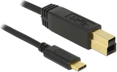 Productafbeelding van Delock 83675 DELOCK Kabel USB 3.1 Gen2 C > B 1.0m schwarz