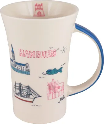 Produktbild von Mila Keramik Städte-Becher Coffee-Pot Hamburg Highlights | ca. 500 ml