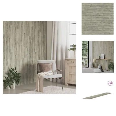 Immagine prodotto di vidaXL Pannelli da parete in PVC grigio effetto legno 4,12 m² - Pannelli da parete
