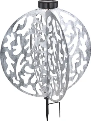 Produktbild von Globo Lighting Solarleuchte Metall silberfarben, LED