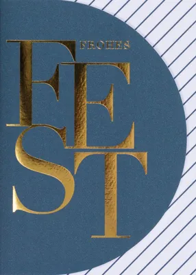 Produktbild von Räder Typografie Streifenkarte Frohes Fest