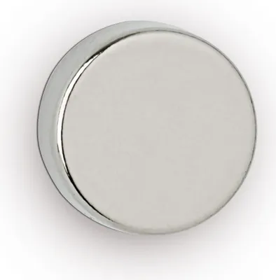 Produktbild von Neodym-Scheibenmagnet 5x12mm 4000g hellsilber VE=10x10 Stück