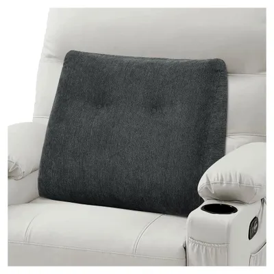 Produktbild von Rückenkissen für Sofa - Weiches Lendenstützkissen mit zerkleinertem Memory-Schaumstoff für ältere Menschen zur Linderung von Schmerzen im unteren Rückenbereich