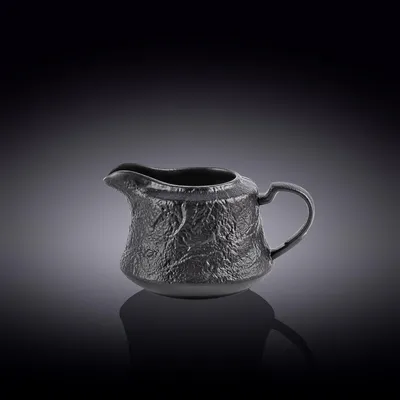 Image de Pot à crème Wilmax SlateStone noir 260 ml en porcelaine WL-661161/A