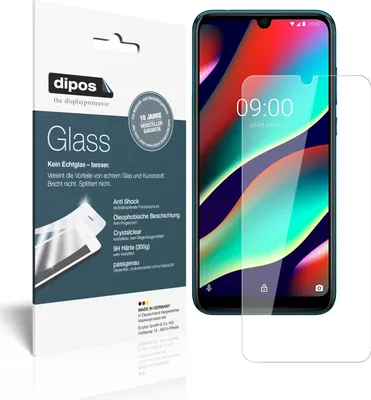 Produktbild von 1x Schutzfolie für Wiko View 3 - Anti-Shock 9H Folie dipos Glass Kunststoffglas