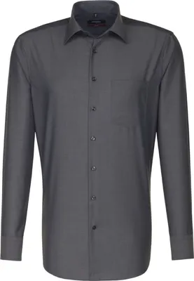 Immagine prodotto di Seidensticker - Camicia da uomo, non in ferro, moderna, rosa nera con colletto Kent in vari colori (01.003000), taglia:46, colore:Grigio(67)