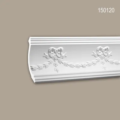 Produktbild von PROFHOME 150120 Eckleiste aus Polyurethan Deckenleiste Stuckleiste 2 m