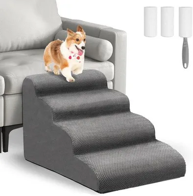 Produktbild von Kleinwagenhaustreppe mit abnehmbarem Überzug für Sofa und Bett - kleine Größe mit Rad für einfache Entfernung.