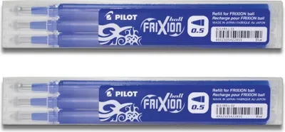 Produktbild von Pilot Frixion Ball Ersatzminen 0.5 blau- 6er-Set